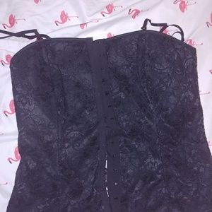 Black lace top